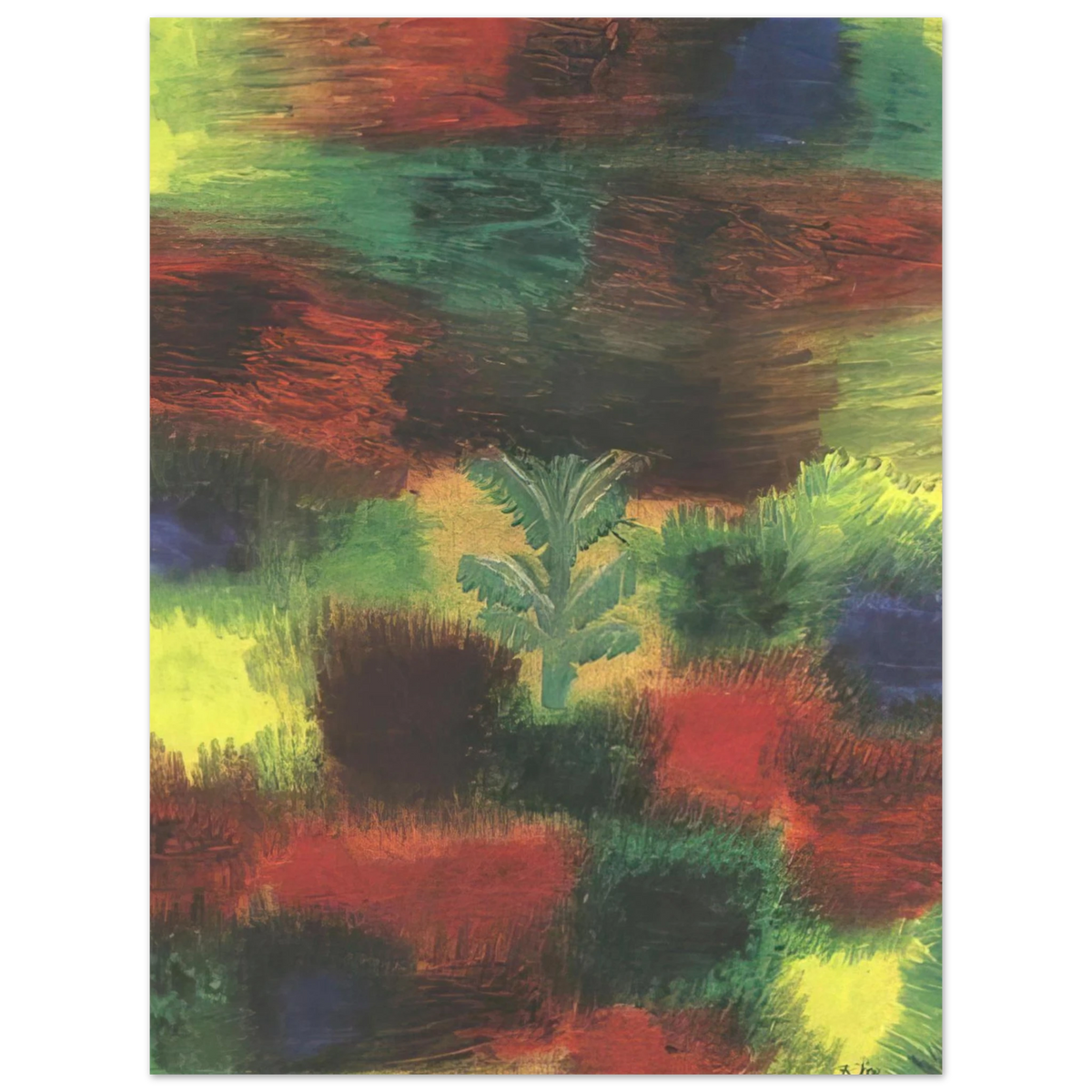 Paul Klee - LITTLE TREE AMID SHRUBBERY 1919  75x100 cm / 30x40inches Fine Art Poster