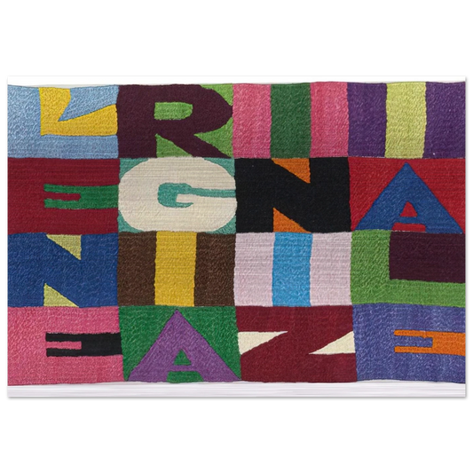 L ENERGIA INIZIALE 1989 - Alighiero Boetti Brushed Aluminum Print - 70x100 cm / 28x40 inches | Alighiero Boetti Aluminum Print | Alighiero Boetti Prints