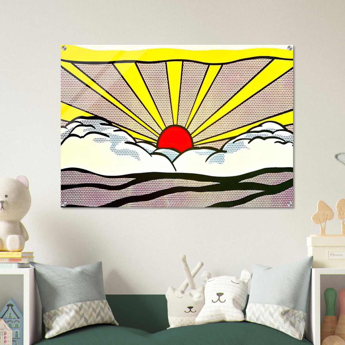 SUNRISE 1965 - Roy Lichtenstein Acrylic Print - 70x100 cm / 28x40″ inches