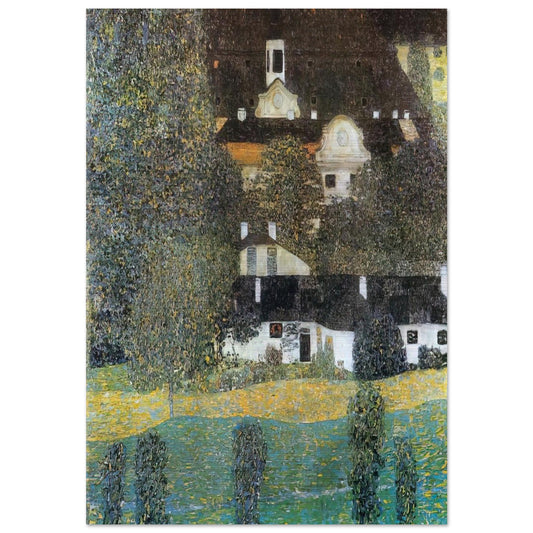 SCHLOSS KAMMER AM ATTERSEE II 1909 - Gustav Klimt Brushed Aluminum Print - 70x100 cm / 28x40 inches | Gustav Klimt Aluminum Print | Gustav Klimt Prints