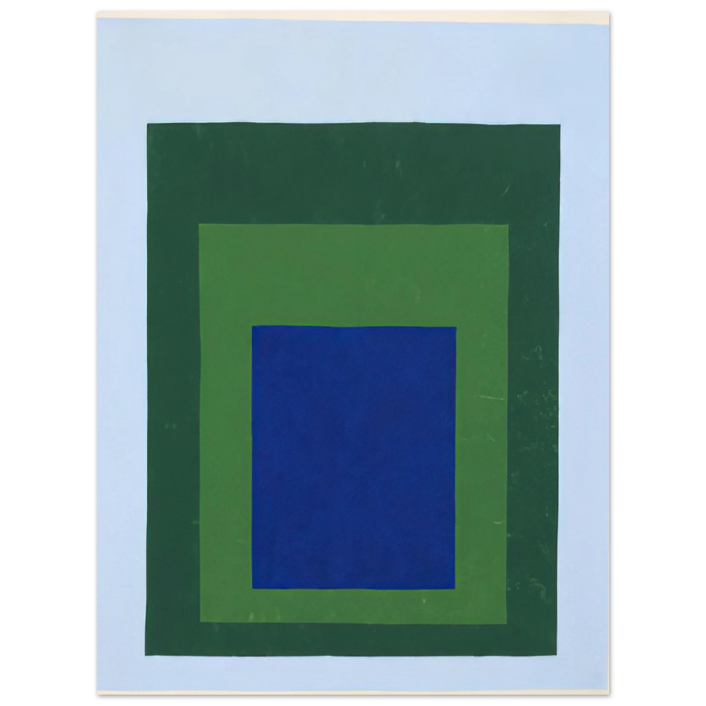 Josef Albers - HOMAGE TO THE SQUARE BLUE GREEN 1950  75x100 cm / 30x40inches Fine Art Poster