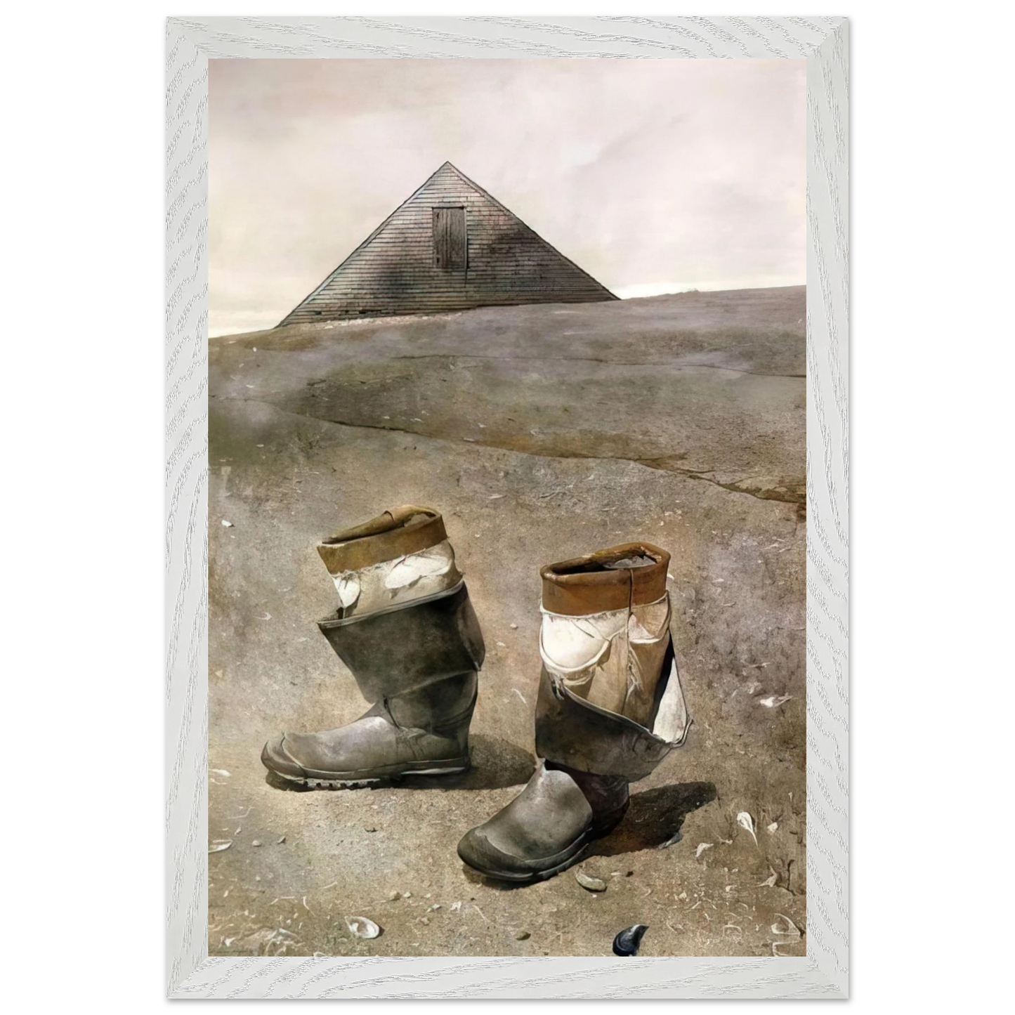 Andrew Wyeth - SEA BOOTS Wall Art - 60x80 cm / 24x32 inches - Fine Art Poster - -