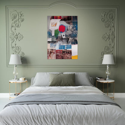 ARCHIVE 1963 - Robert Rauschenberg Brushed Aluminum Print - 70x100 cm / 28x40 inches | Robert Rauschenberg Aluminum Print | Robert Rauschenberg Prints