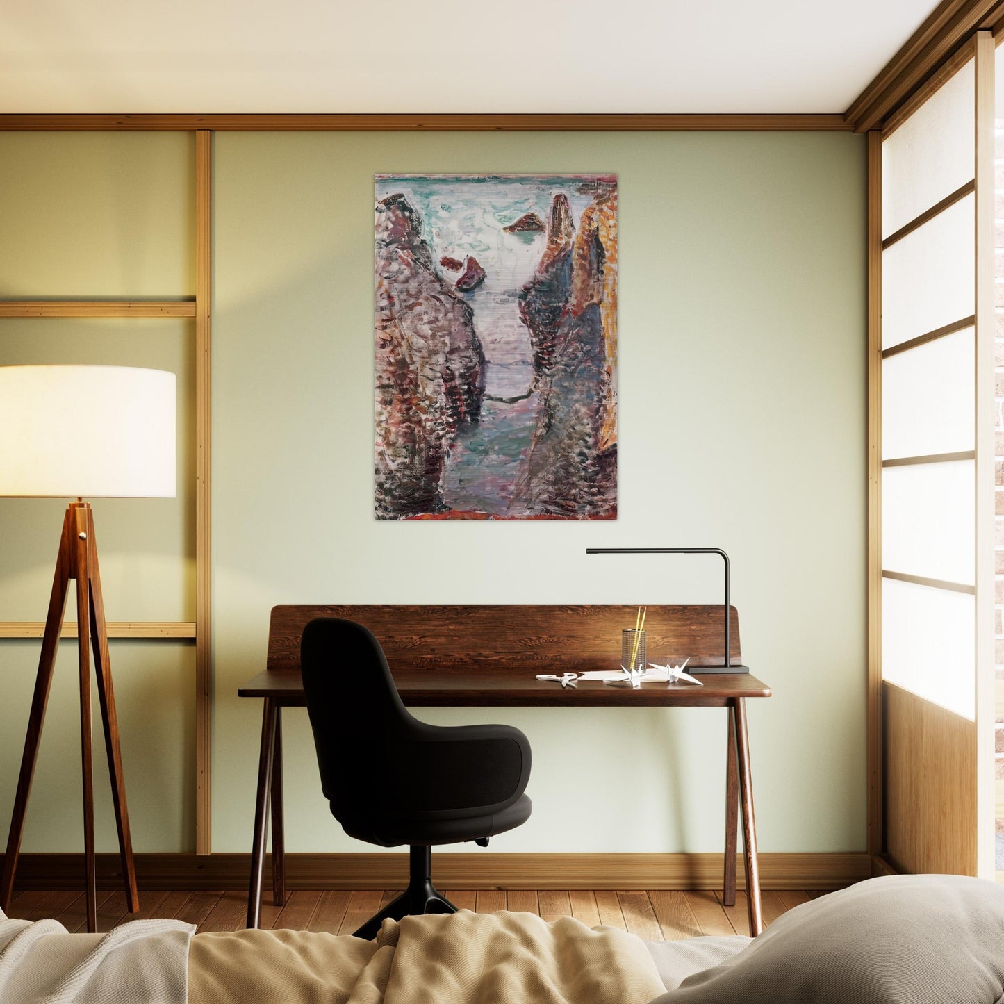 CIFFS BELLE ILE 1897 - Henri Matisse Brushed Aluminum Print - 70x100 cm / 28x40 inches | Henri Matisse Aluminum Print | Henri Matisse Prints