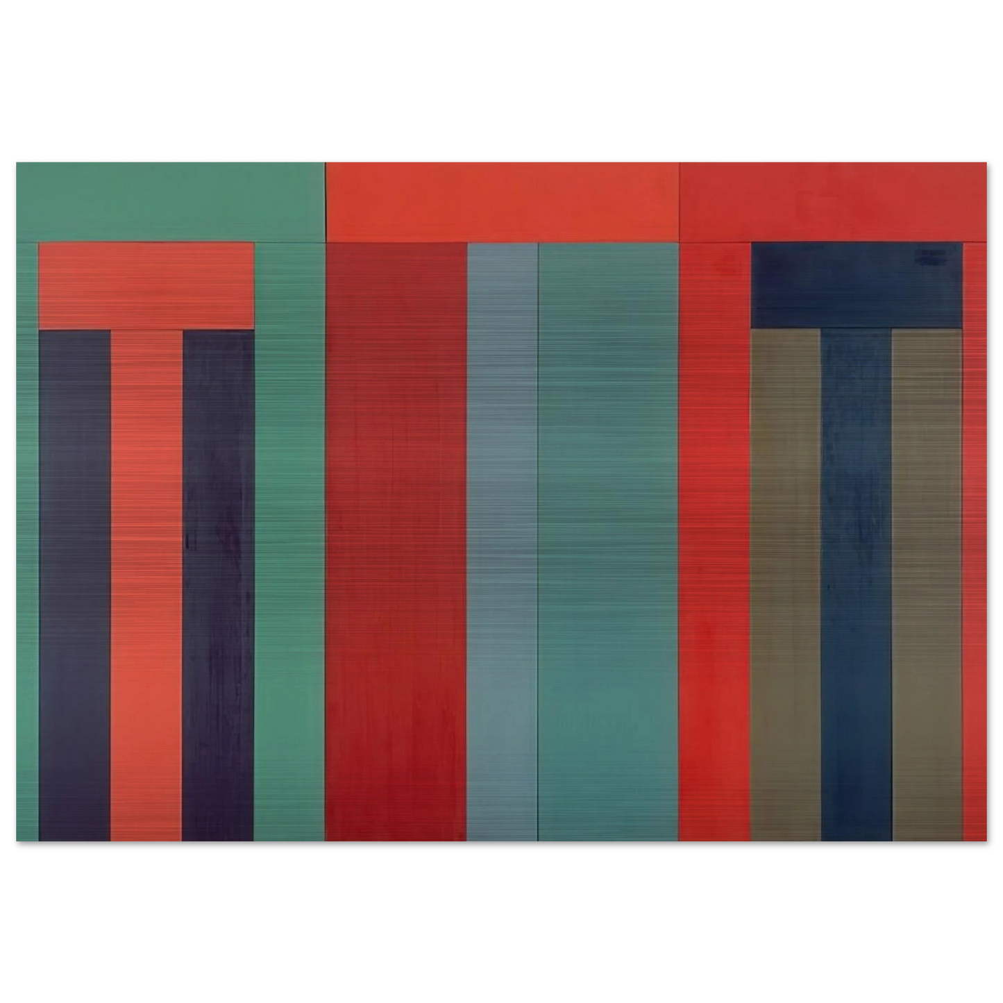 Thira - 1980 - Brice Marden Brushed Aluminum Print - 70x100 cm / 28x40 inches | Brice Marden Aluminum Print | Brice Marden Prints