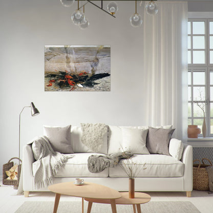 EMBERS 2000 - Andrew Wyeth Brushed Aluminum Print - 70x100 cm / 28x40 inches | Andrew Wyeth Aluminum Print | Andrew Wyeth Prints
