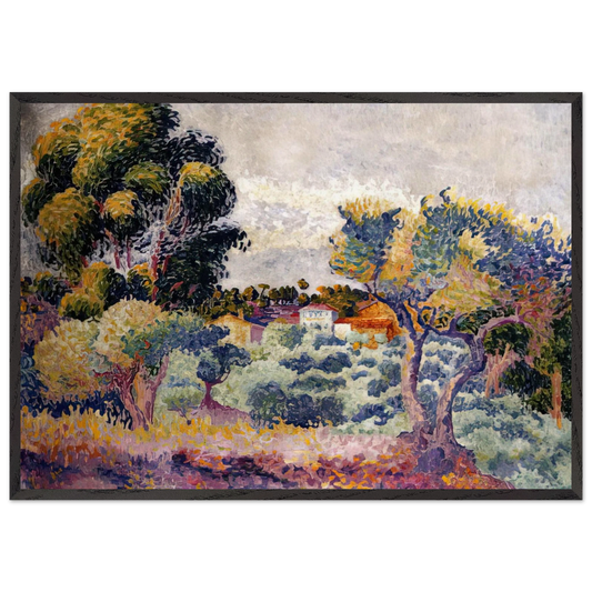 Untitled N16 - Henri-Edmond Cross 70x100 cm / 28x40 inches Framed Art Print – Black Wooden Frame