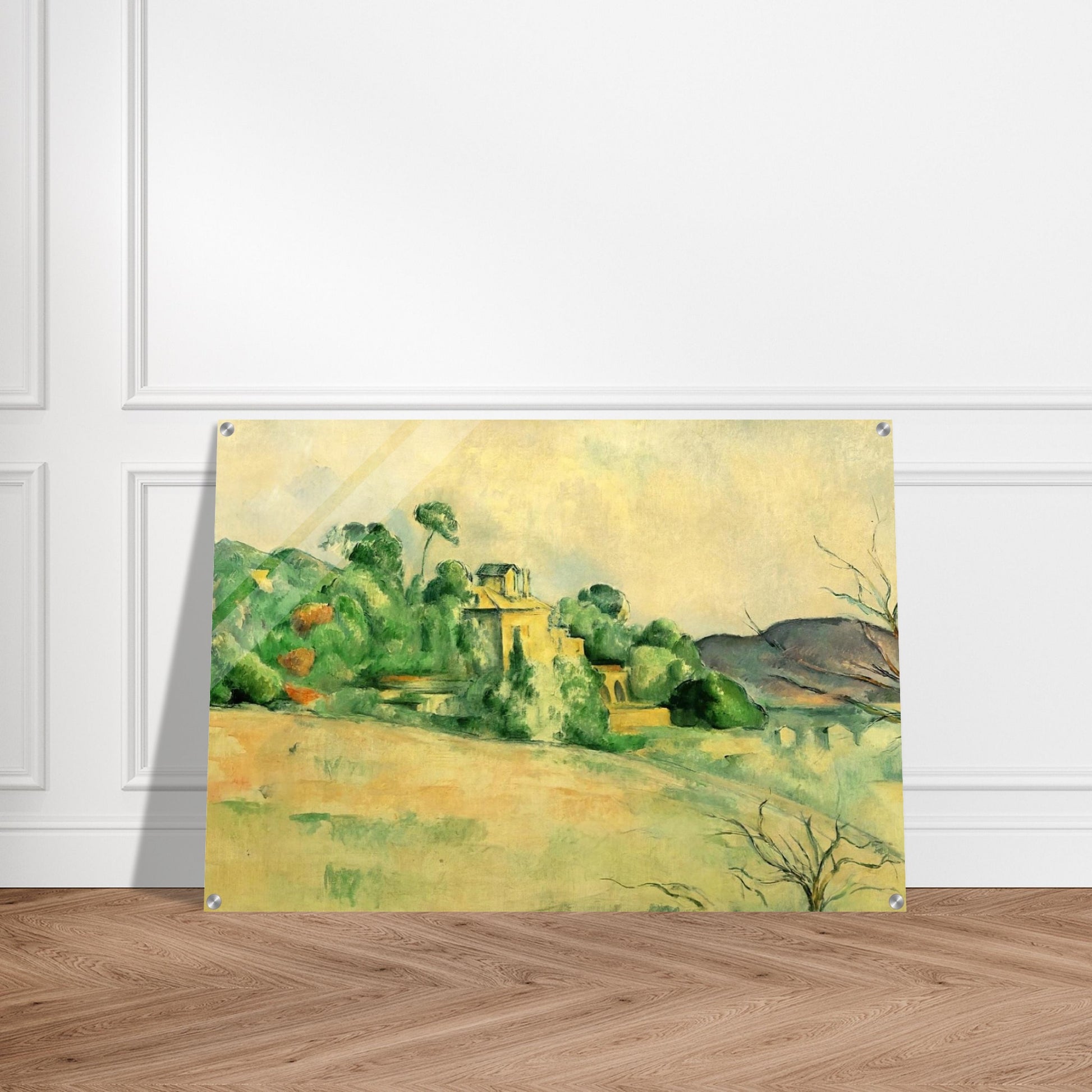 Landscape at Midday - Paul Cézanne Acrylic Print - 70x100 cm / 28x40″ inches | Paul Cézanne Wall Art | Paul Cézanne Prints