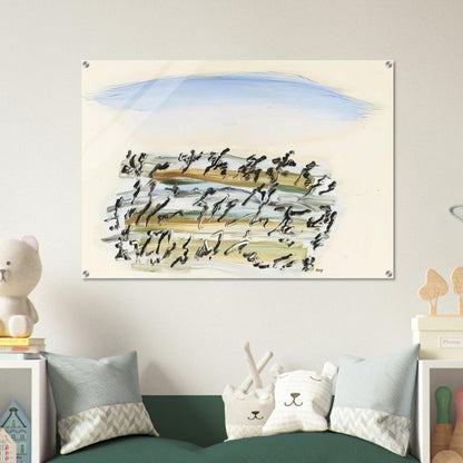 UNTITLED 4 - Henri Michaux Acrylic Print - 70x100 cm / 28x40″ inches