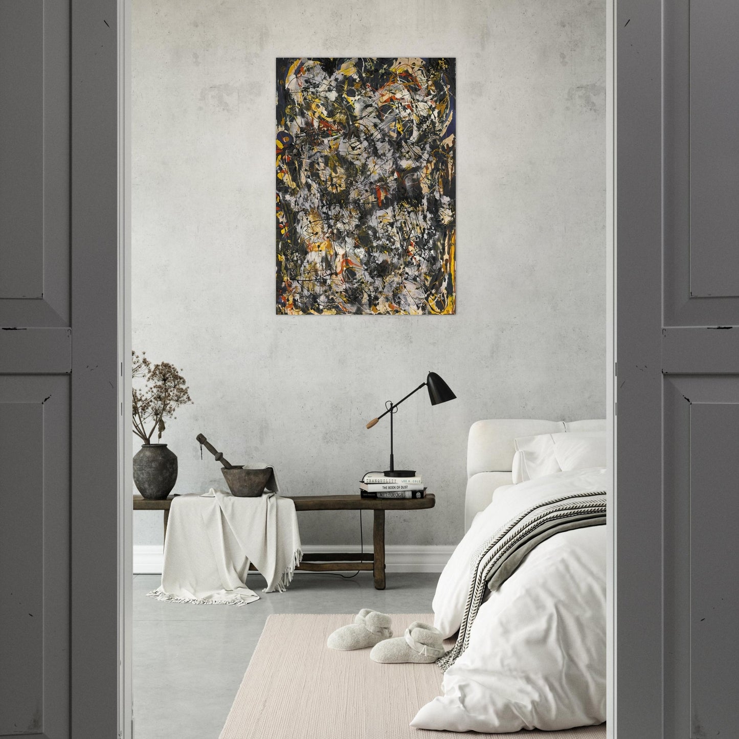 NUMBER 4 1951 - Jackson Pollock Brushed Aluminum Print - 70x100 cm / 28x40 inches | Jackson Pollock Aluminum Print | Jackson Pollock Prints