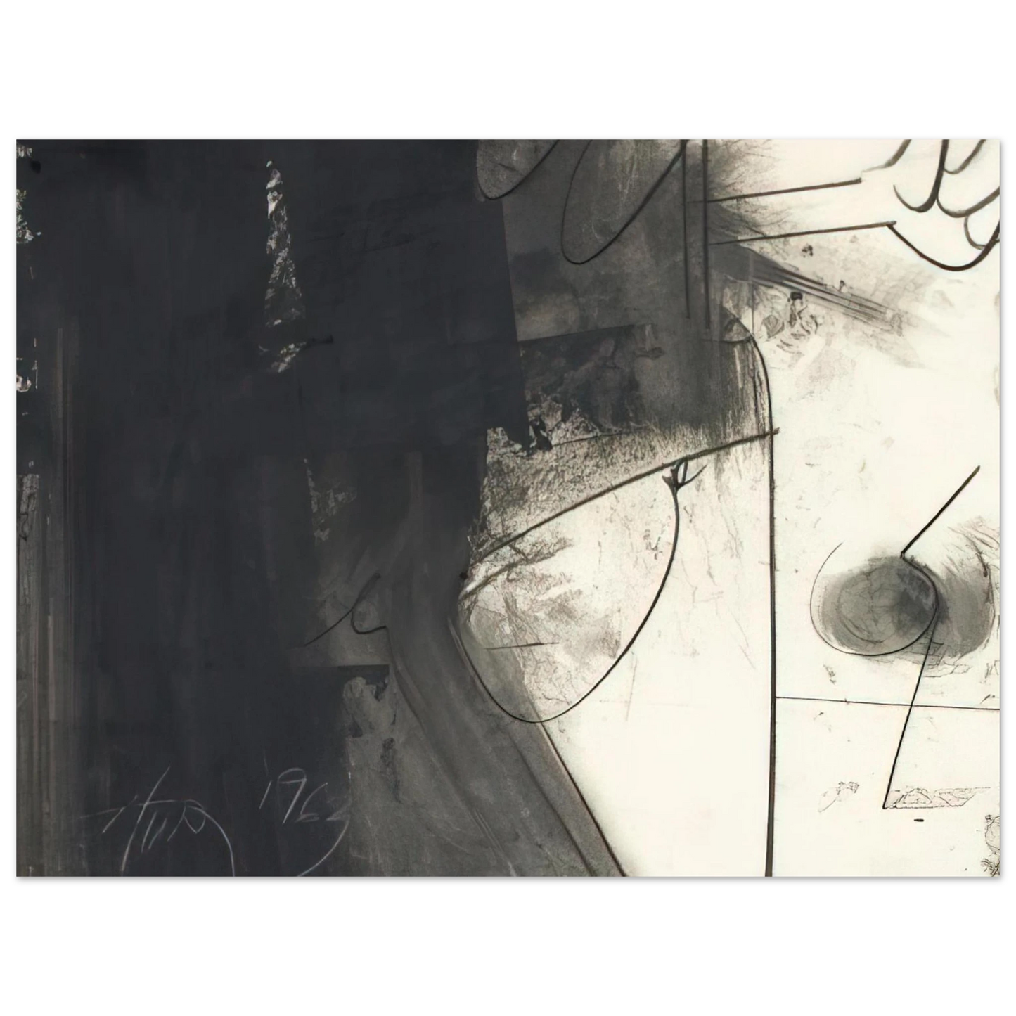 Hassel Smith - Untitled - 1963  75x100 cm / 30x40inches Fine Art Poster