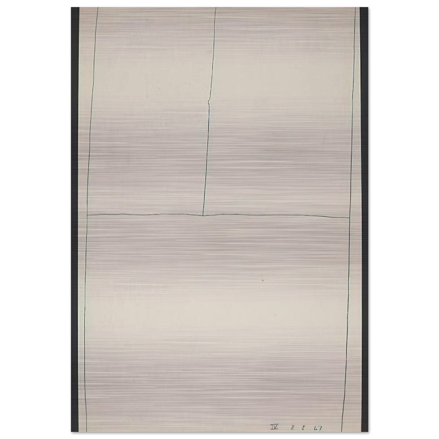 Twentieth Century Ikon Series 8.8.67 IV - 1967 - Bob Law Brushed Aluminum Print - 70x100 cm / 28x40 inches | Bob Law Aluminum Print | Bob Law Prints