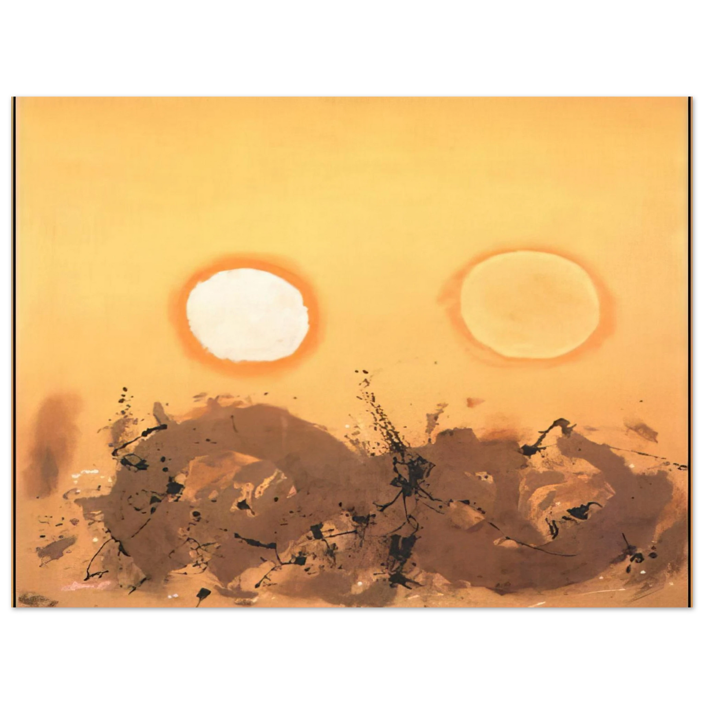Adolph Gottlieb - Duet - 1962  75x100 cm / 30x40inches Fine Art Poster