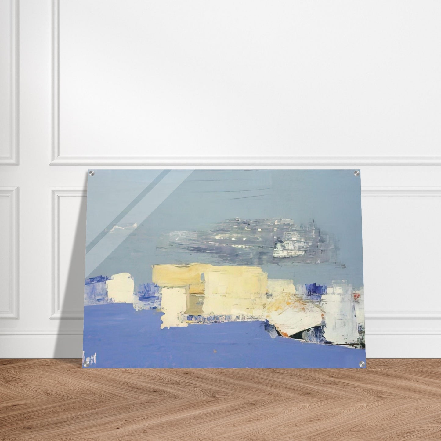 Paysage méditerranéen - Art Informel - Nicolas de Stael Acrylic Print - 70x100 cm / 28x40″ inches