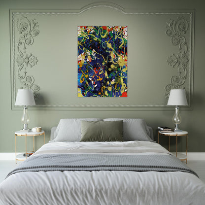 Untitled  SFP94-63  SFF 1737  - Sam Francis Brushed Aluminum Print - 70x100 cm / 28x40 inches | Sam Francis Aluminum Print | Sam Francis Prints