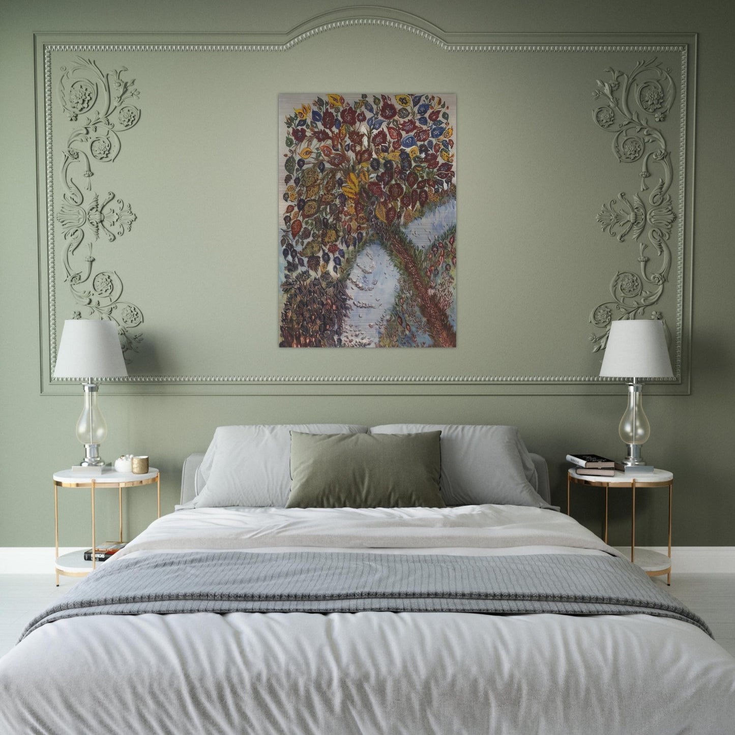 Tree or Paradise - 1925 - Seraphine Louis Brushed Aluminum Print - 70x100 cm / 28x40 inches | Seraphine Louis Aluminum Print | Seraphine Louis Prints