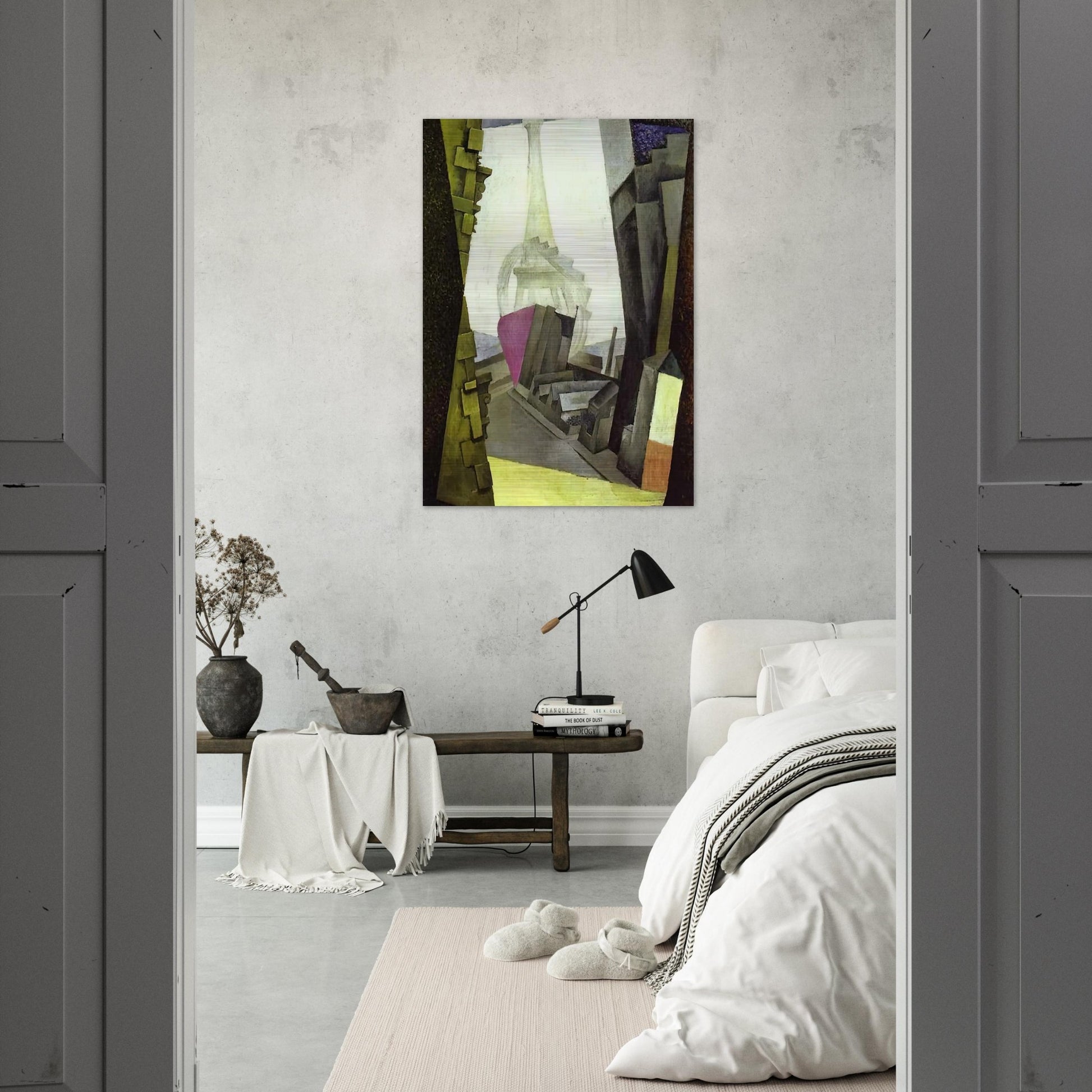 LA TOUR EIFFEL 1914 - Diego Rivera Brushed Aluminum Print - 70x100 cm / 28x40 inches | Diego Rivera Aluminum Print | Diego Rivera Prints