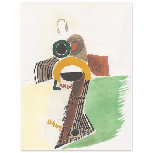 Sonia Delaunay - ROBE POEME L ANGE A GLISSE 1922  75x100 cm / 30x40inches Fine Art Poster