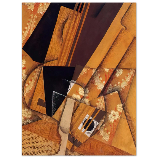 Juan Gris - GUITAR AND GLASS 1914  75x100 cm / 30x40inches Fine Art Poster