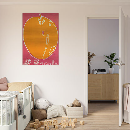 Apple - Andy Warhol Brushed Aluminum Print - 70x100 cm / 28x40 inches | Andy Warhol Aluminum Print | Andy Warhol Prints