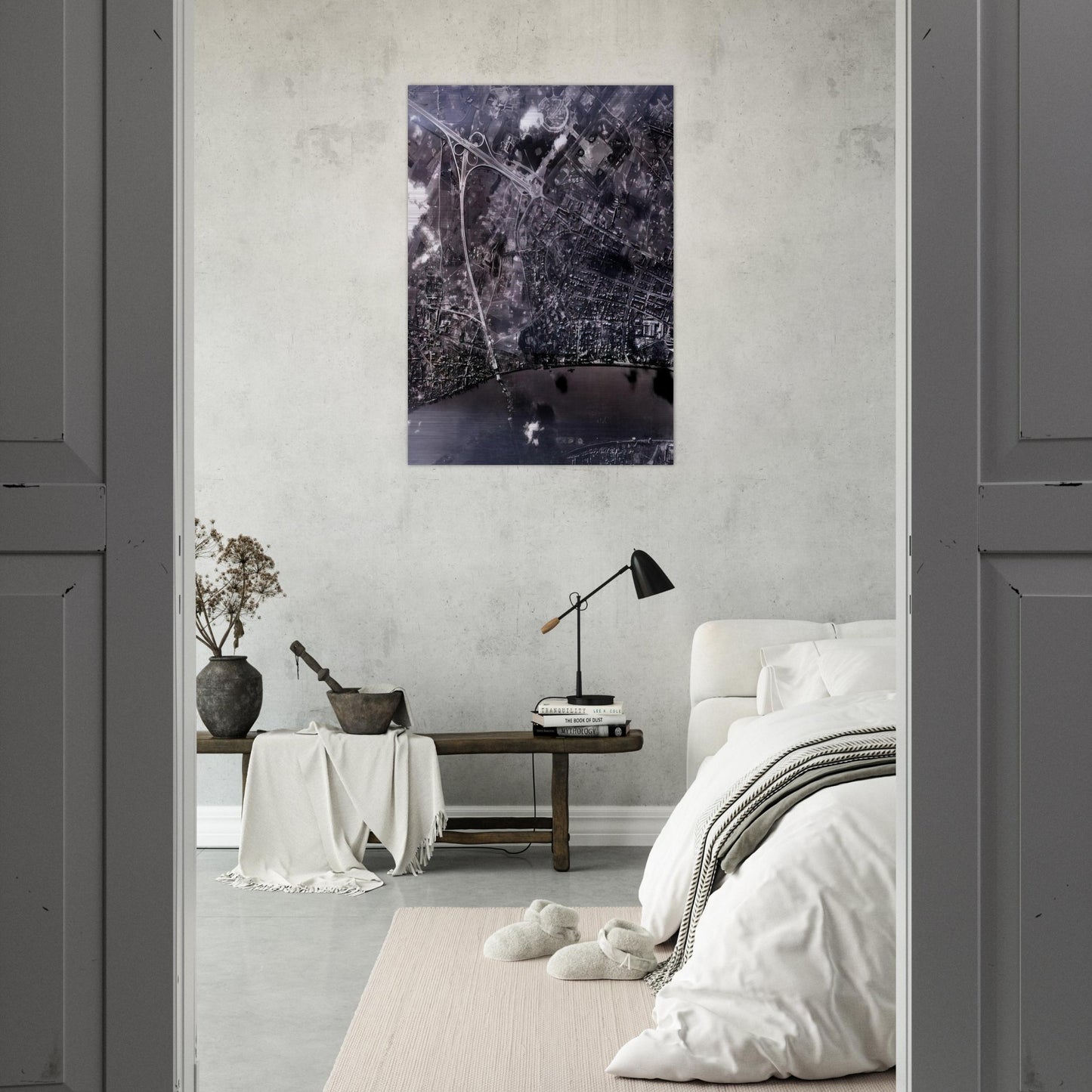 14 FEB 45 2002 - Gerhard Richter Brushed Aluminum Print - 70x100 cm / 28x40 inches | Gerhard Richter Aluminum Print | Gerhard Richter Prints
