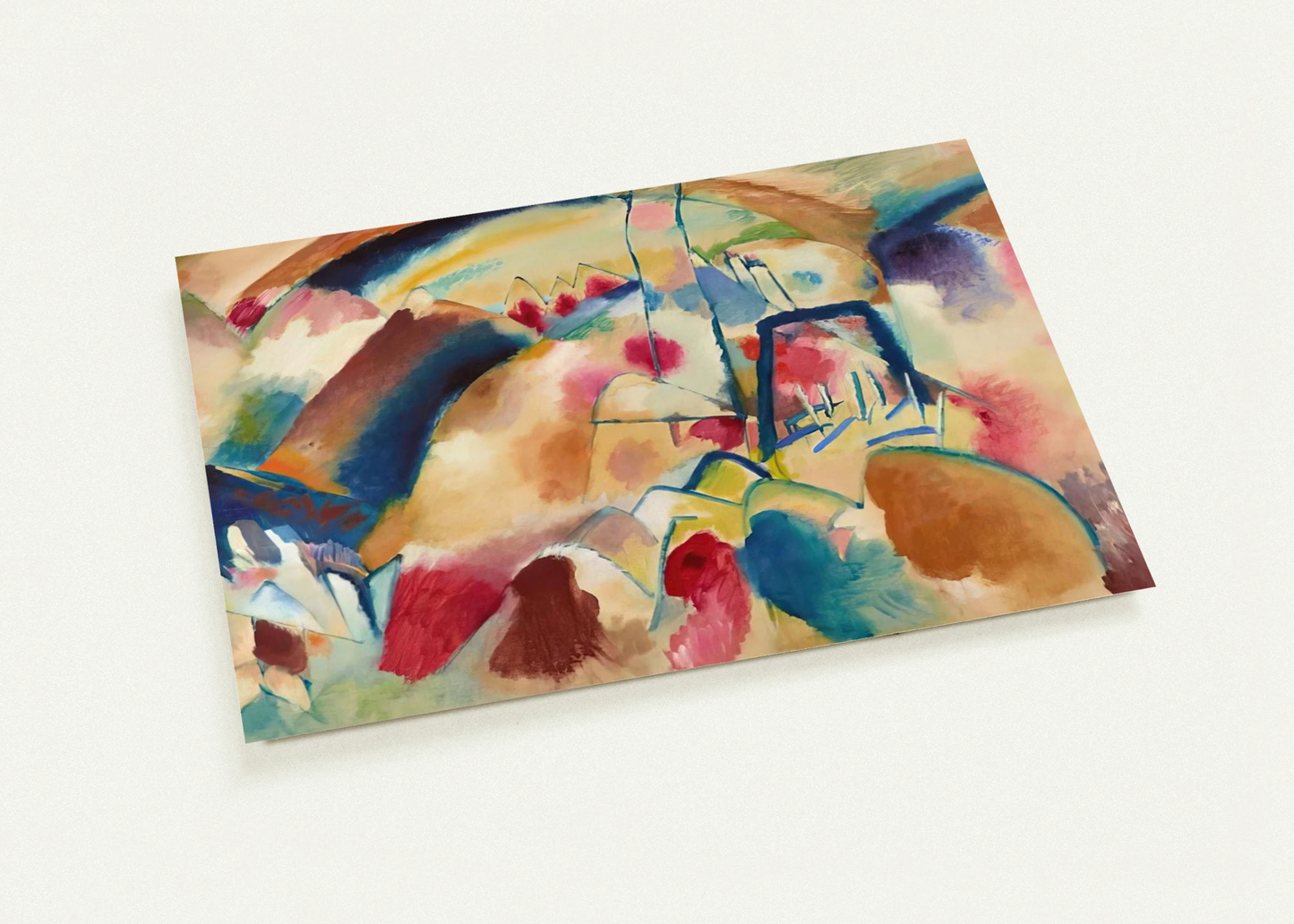 LANDSCAPE WITH CHURCH 1913 By Wassily Kandinsky Pack of 10 Post Cards | Wassily Kandinsky Post Cards | A6 (10.5 x 14.8 cm) - 4.1 x 5.8 inches