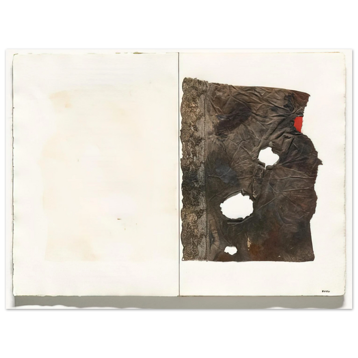 Alberto Burri - Plate from 17 variazioni su temi proposti per una pura ideologia fonetica - 1955  75x100 cm / 30x40inches Fine Art Poster
