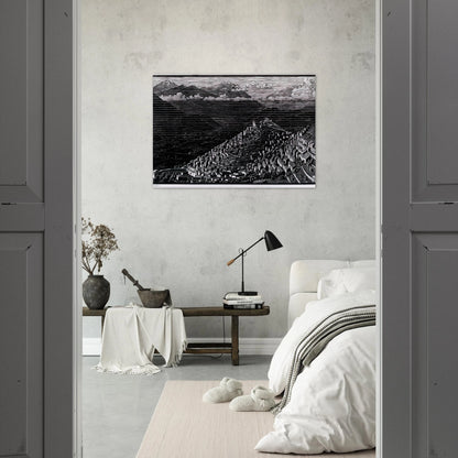MORANO CALABRIA - MC Escher Brushed Aluminum Print - 70x100 cm / 28x40 inches | MC Escher Aluminum Print | MC Escher Prints