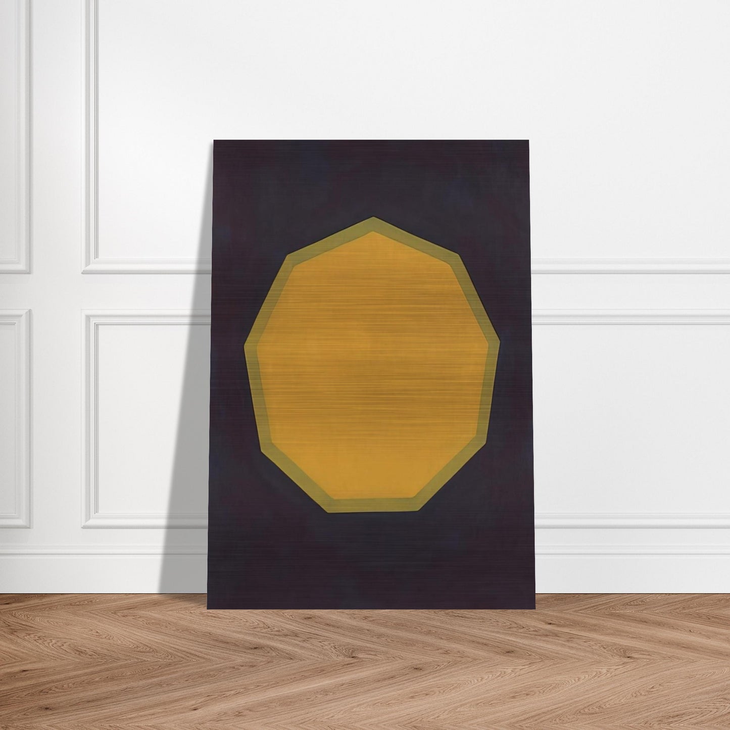 Nine-Sided Figure - Sol LeWitt Brushed Aluminum Print - 70x100 cm / 28x40 inches | Sol LeWitt Aluminum Print | Sol LeWitt Prints