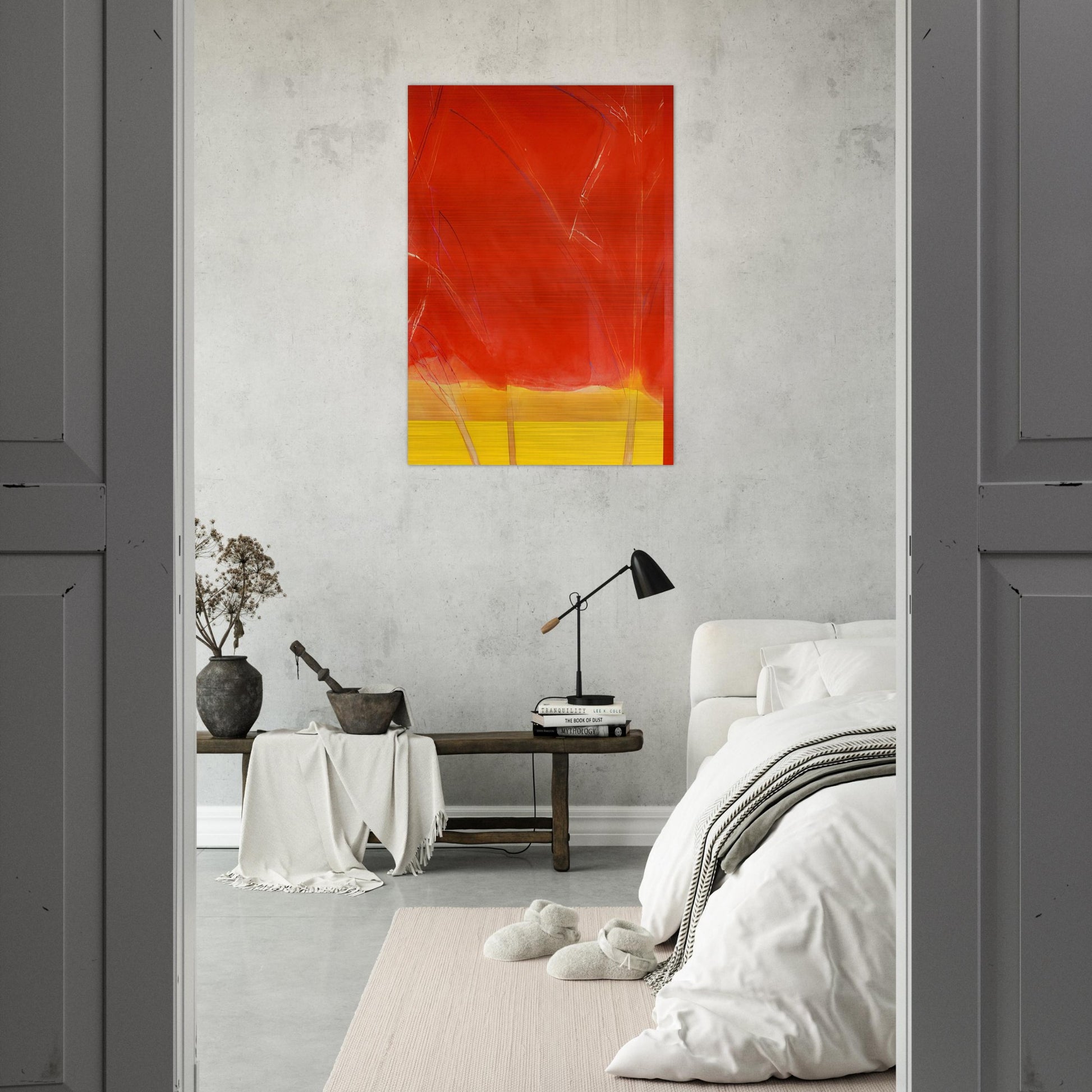 Vivid Spring - 1988 - Ronnie Landfield Brushed Aluminum Print - 70x100 cm / 28x40 inches | Ronnie Landfield Aluminum Print | Ronnie Landfield Prints
