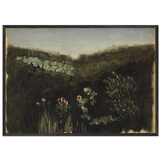 Sunflowers Crimea - Arkhyp Kuindzhi 70x100 cm / 28x40 inches Framed Art Print – Black Wooden Frame