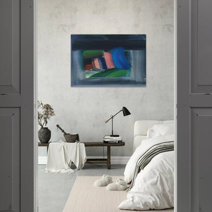 Rain - 1989 - Howard Hodgkin Brushed Aluminum Print - 70x100 cm / 28x40 inches | Howard Hodgkin Aluminum Print | Howard Hodgkin Prints