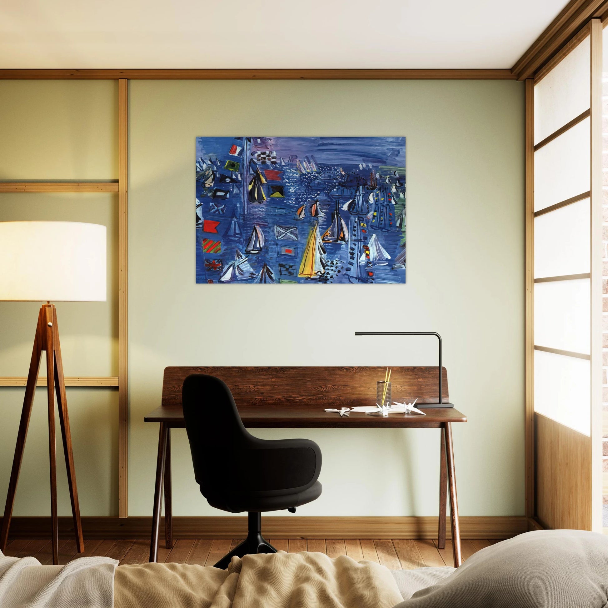 REGATTA AT COWES 1934 - Raoul Dufy Brushed Aluminum Print - 70x100 cm / 28x40 inches | Raoul Dufy Aluminum Print | Raoul Dufy Prints
