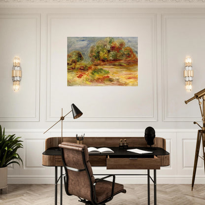 Cagnes Landscape - Pierre-Auguste Renoir Brushed Aluminum Print - 70x100 cm / 28x40 inches | Pierre-Auguste Renoir Aluminum Print | Pierre-Auguste Renoir Prints