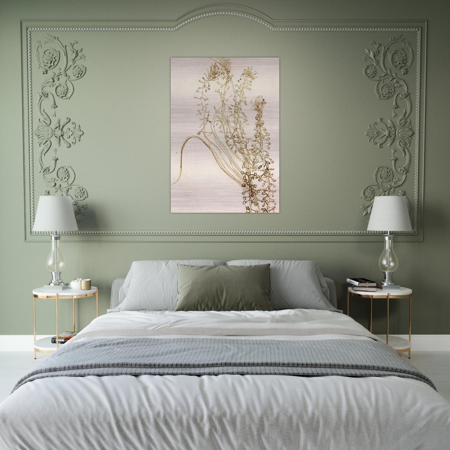 Blossoming Branches - Vincent van Gogh Brushed Aluminum Print - 70x100 cm / 28x40 inches | Vincent van Gogh Aluminum Print | Vincent van Gogh Prints