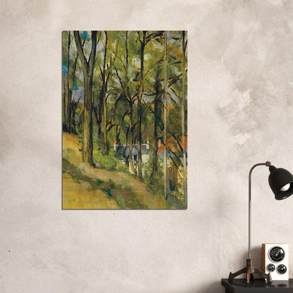 The Orchard - Paul Cézanne Brushed Aluminum Print - 70x100 cm / 28x40 inches | Paul Cézanne Aluminum Print | Paul Cézanne Prints