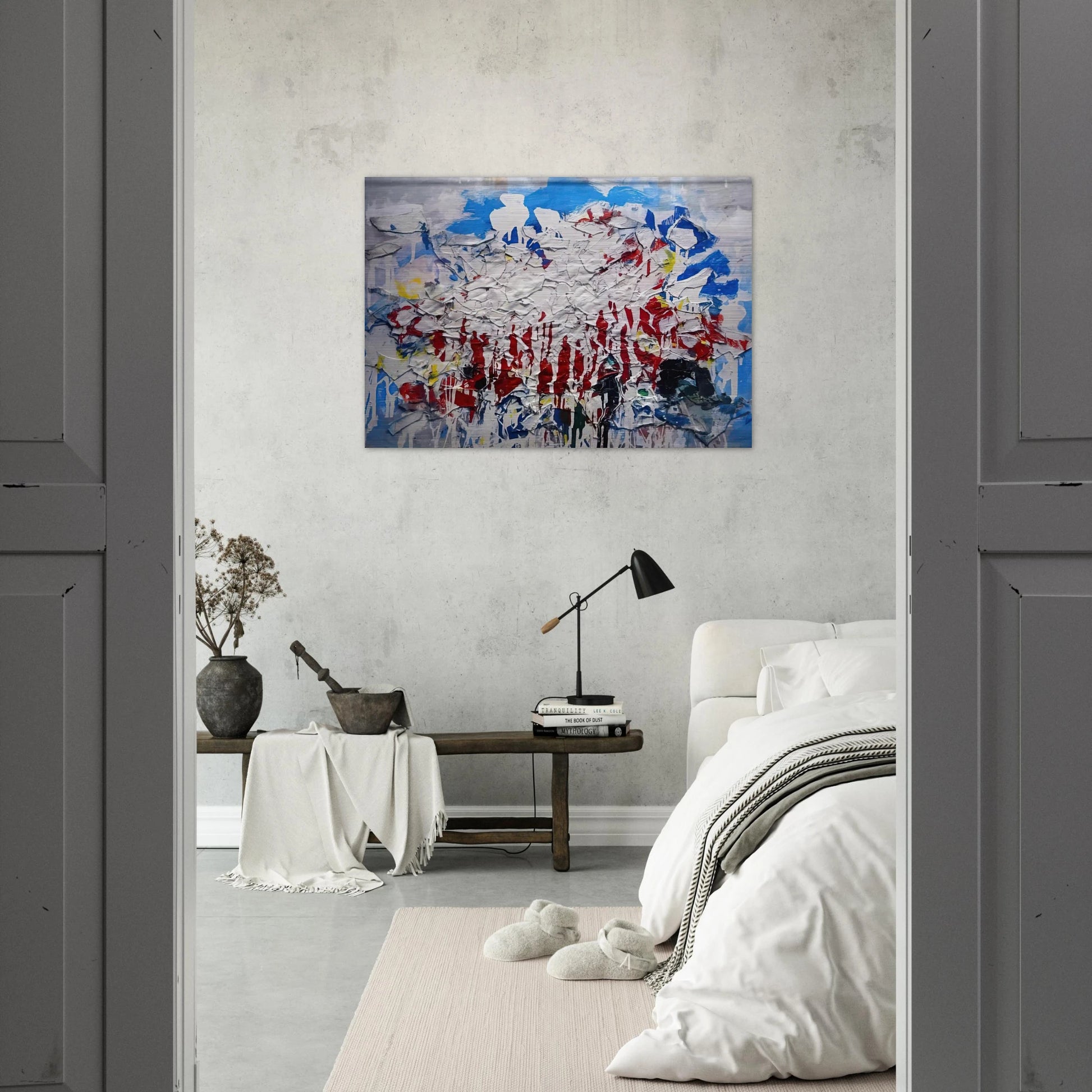 Untitled - 1958 - Robert Goodnough Brushed Aluminum Print - 70x100 cm / 28x40 inches | Robert Goodnough Aluminum Print | Robert Goodnough Prints