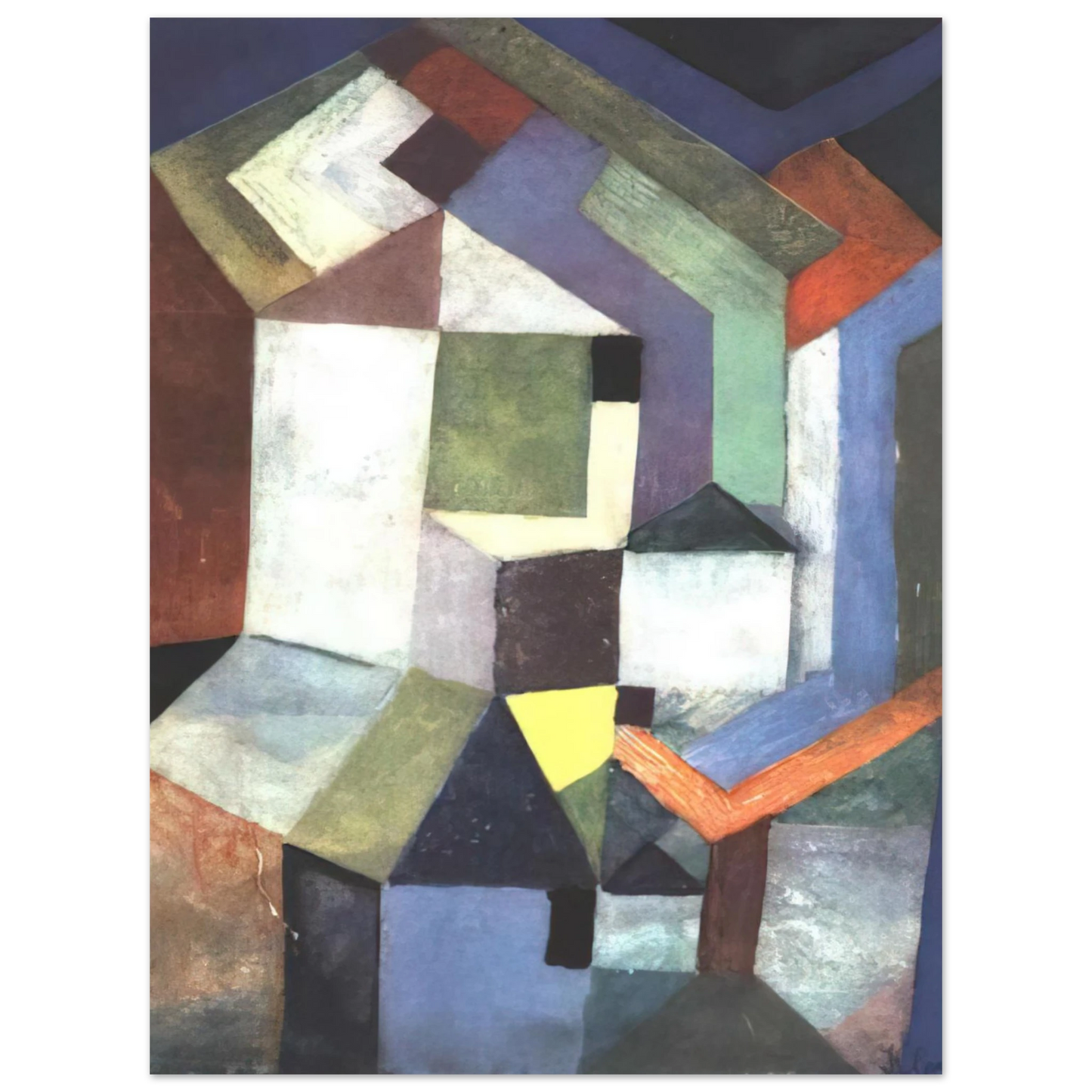 Paul Klee - PIOUS NORTHERN LANDSCAPE 1917  75x100 cm / 30x40inches Fine Art Poster