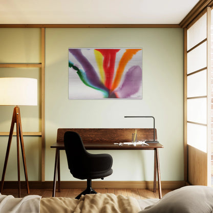 Phenomena Compass Bearing - 1979 - Paul Jenkins Brushed Aluminum Print - 70x100 cm / 28x40 inches | Paul Jenkins Aluminum Print | Paul Jenkins Prints