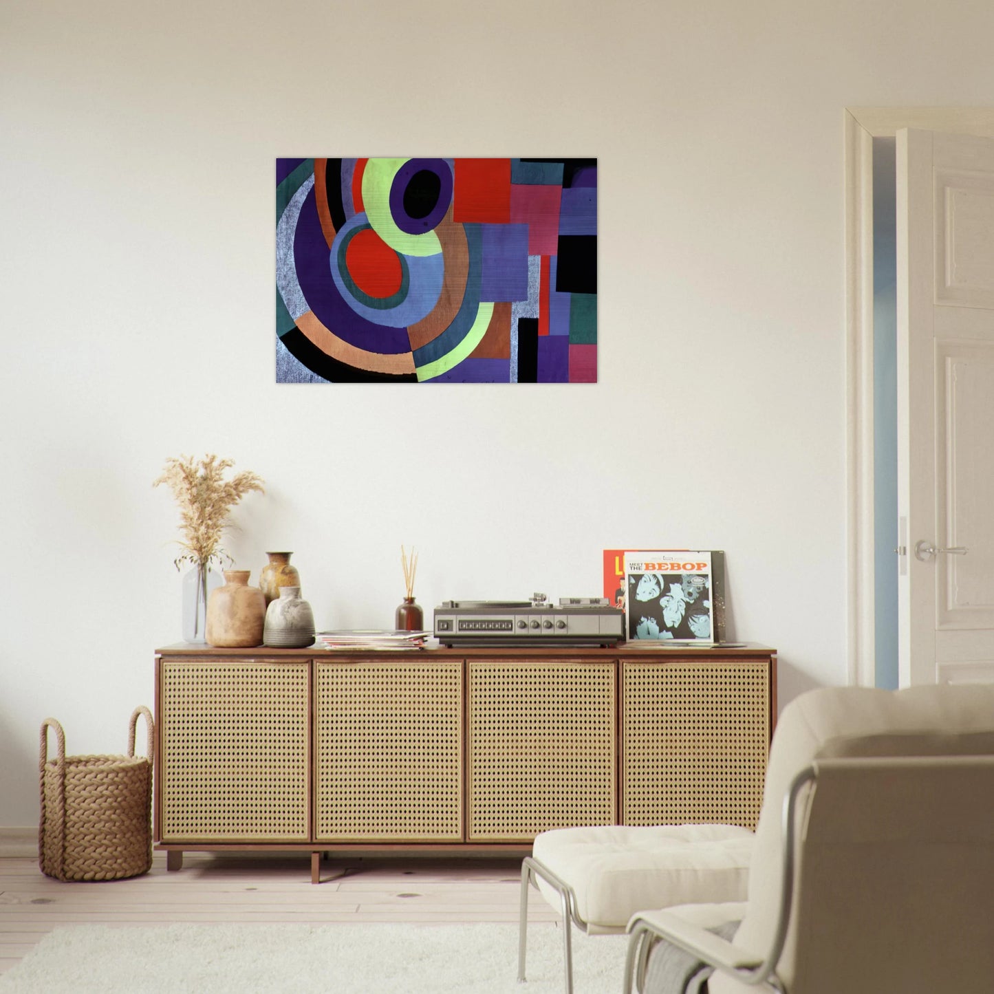 ICARUS - Sonia Delaunay Brushed Aluminum Print - 70x100 cm / 28x40 inches | Sonia Delaunay Aluminum Print | Sonia Delaunay Prints