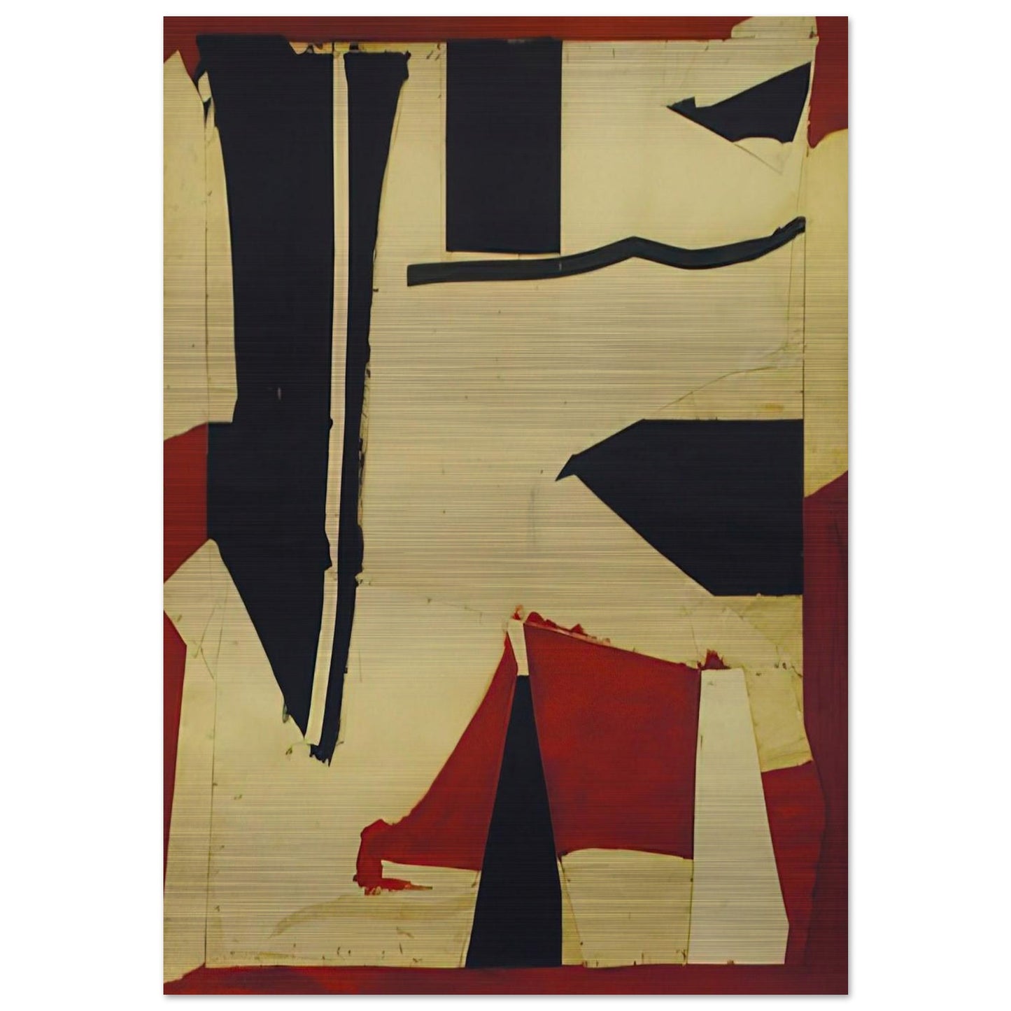 Banner - 1962 - Larry Zox Brushed Aluminum Print - 70x100 cm / 28x40 inches | Larry Zox Aluminum Print | Larry Zox Prints