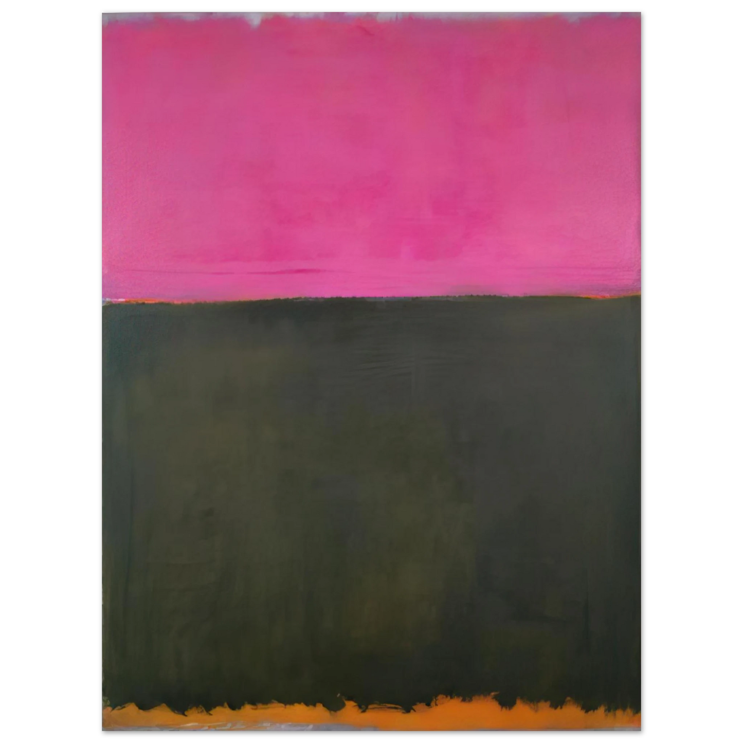 Mark Rothko - Untitled - 1953 Wall Art - 21x29.7 cm / 8x12" - Premium Wooden Framed Poster With Fine Art Paper - White frame