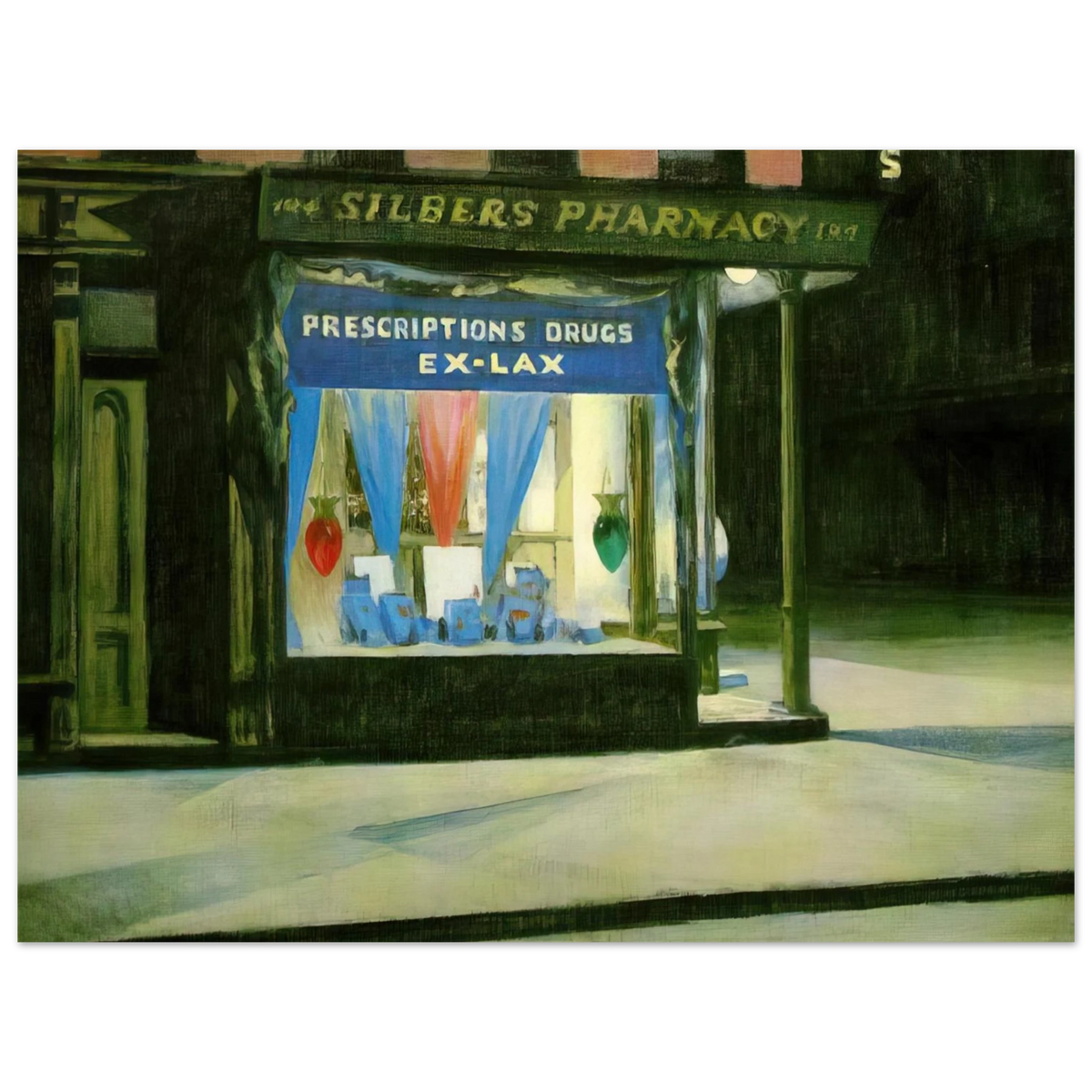 Edward Hopper - Drug Store Fine Art Poster