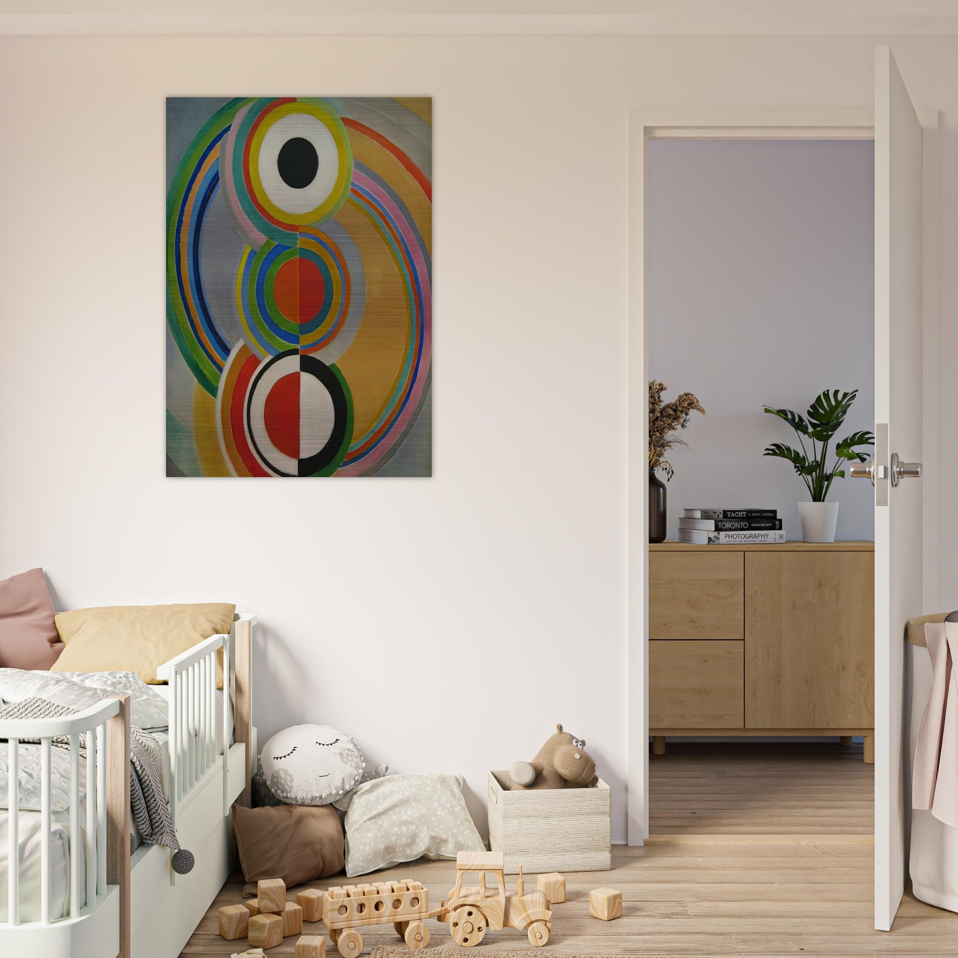 RYTHME 1 - Sonia Delaunay Brushed Aluminum Print - 70x100 cm / 28x40 inches | Sonia Delaunay Aluminum Print | Sonia Delaunay Prints