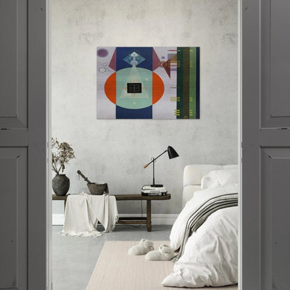 DARK SQUARE 1938 - Rudolf Bauer Brushed Aluminum Print - 70x100 cm / 28x40 inches | Rudolf Bauer Aluminum Print | Rudolf Bauer Prints