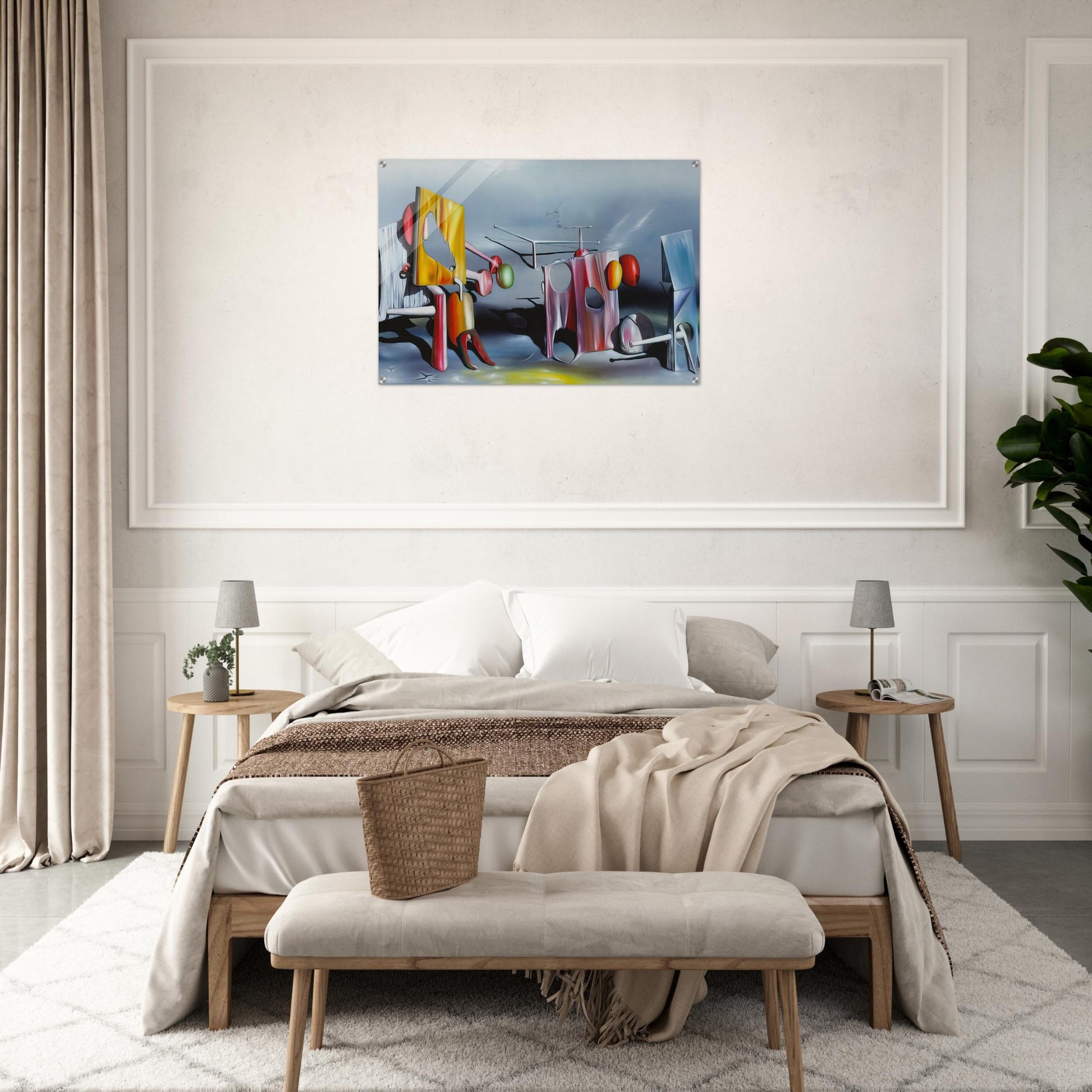 Reply to Red - Yves Tanguy Acrylic Print - 70x100 cm / 28x40″ inches | Yves Tanguy Wall Art | Yves Tanguy Prints