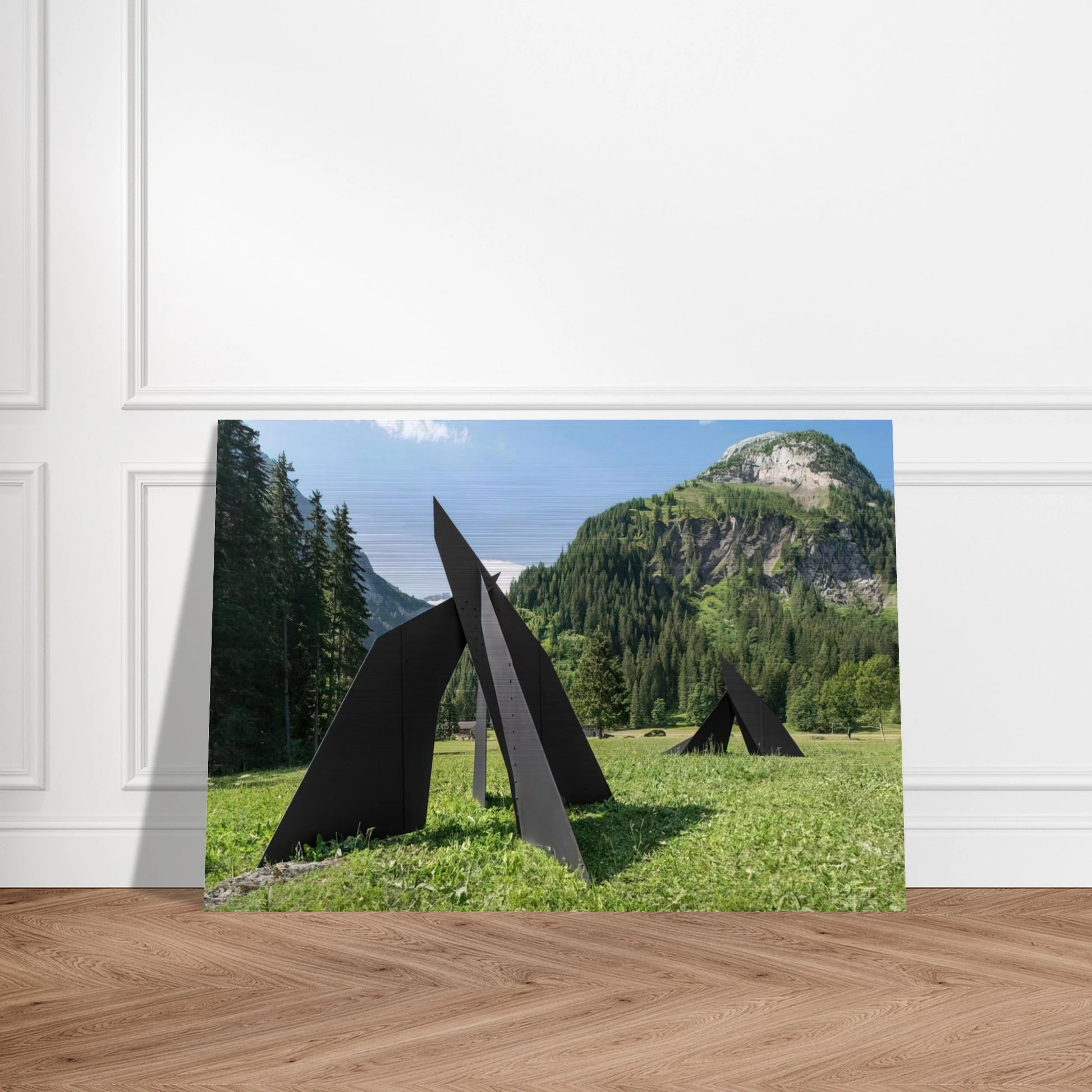 FOUR PLANES ESCARPE 1967 - Alexander Calder Brushed Aluminum Print - 70x100 cm / 28x40 inches | Alexander Calder Aluminum Print | Alexander Calder Prints