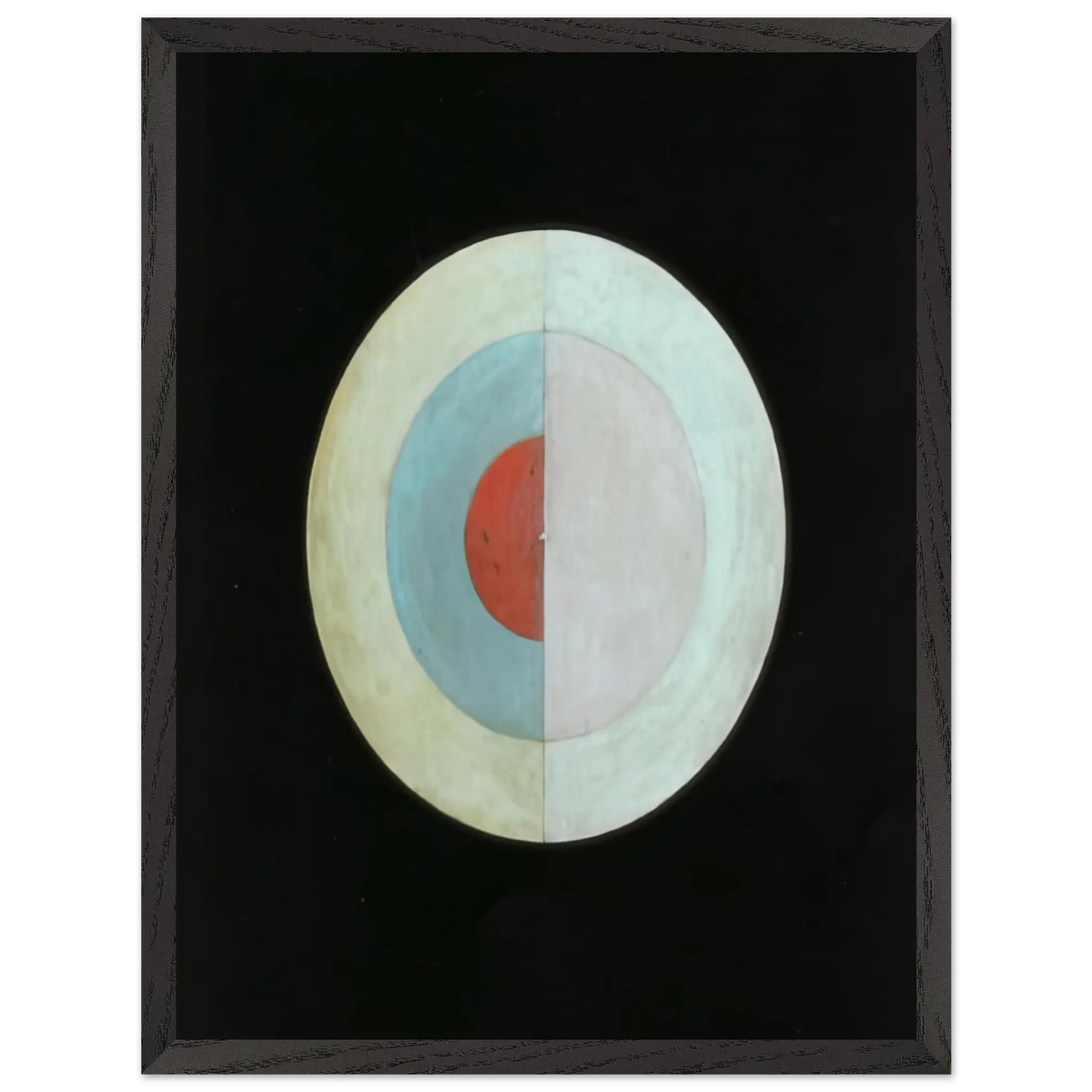 Hilma af Klint - THE SWAN NO 16 1915 Wall art - 30x40 cm / 12x16 Inches - Premium Wooden Framed Poster With Fine Art Paper - White frame