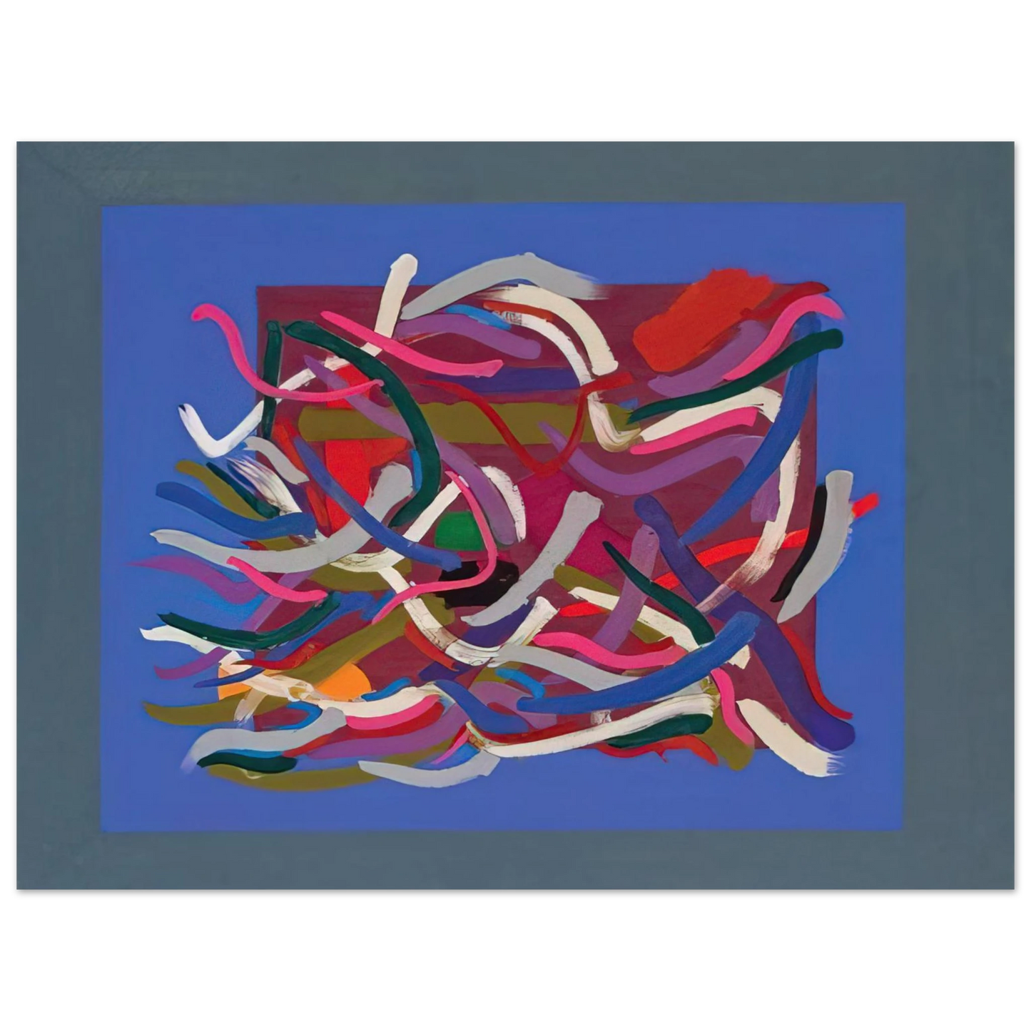 John Ferren - Blue Green Ground - 1961  75x100 cm / 30x40inches Fine Art Poster