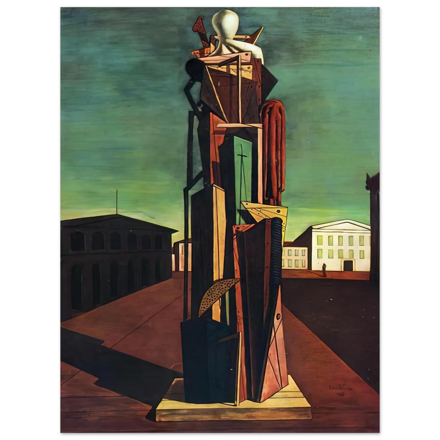 Giorgio de Chirico - THE GREAT METAPHYSICIAN 1917  75x100 cm / 30x40inches Fine Art Poster